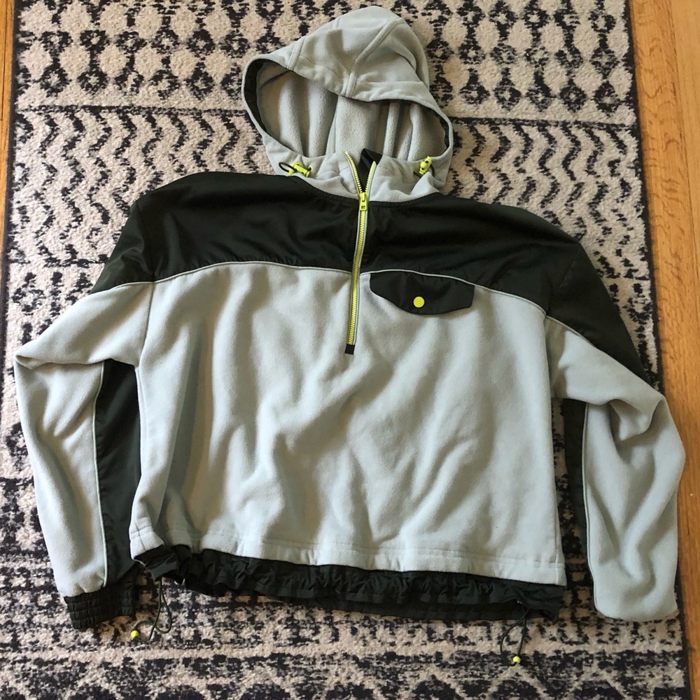 Athleta Zion Microfleece 1/4 Zip Hoodie Jacket